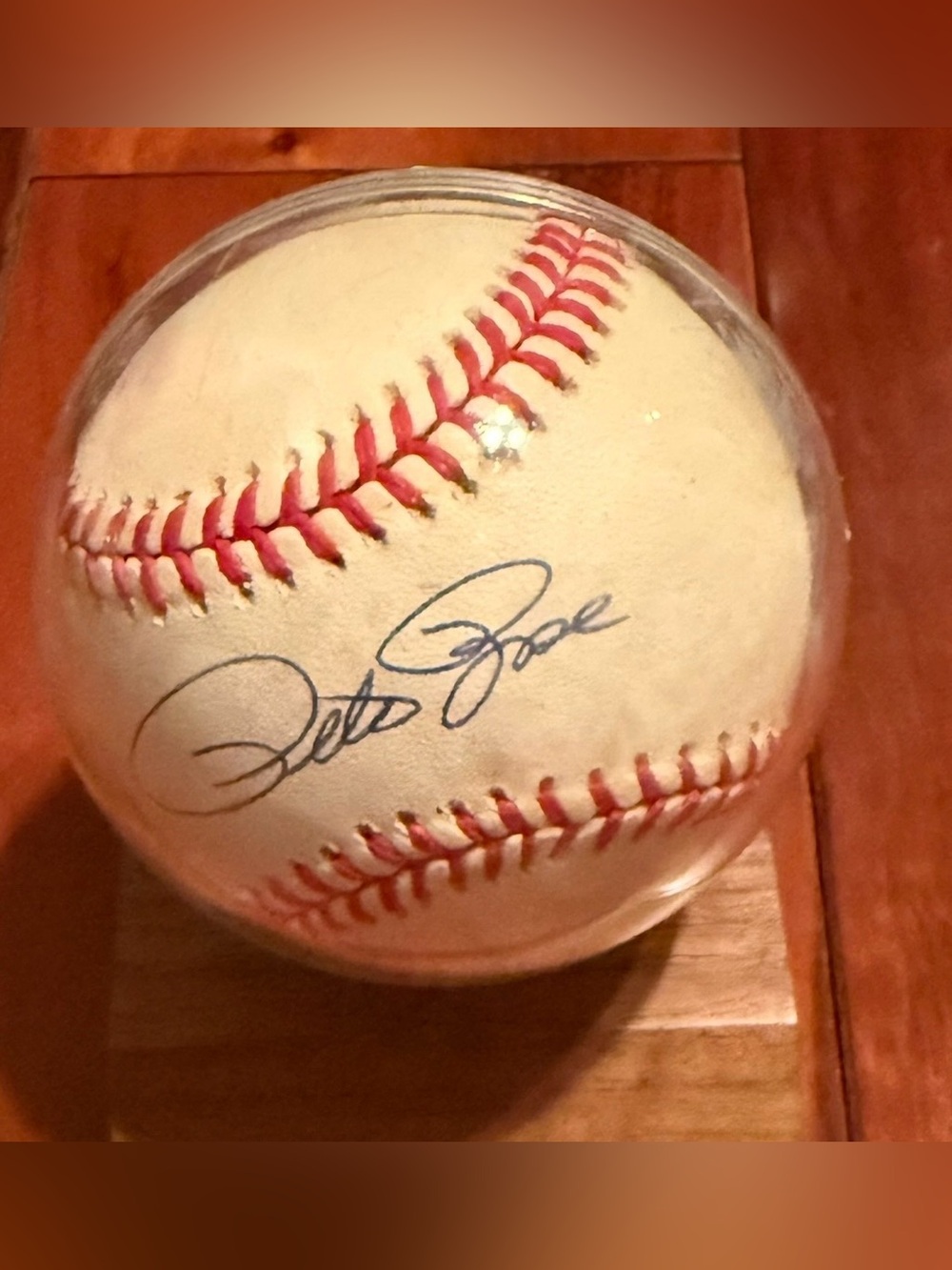 Pete Rose Autographed Signed Baseball - Vintage Americana Memorabilia COA #5273 - Picture 2 of 13